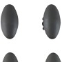 Fußkappen für Sonnenliege Vigo, 4er-Set, aus grauem Kunststoff.
