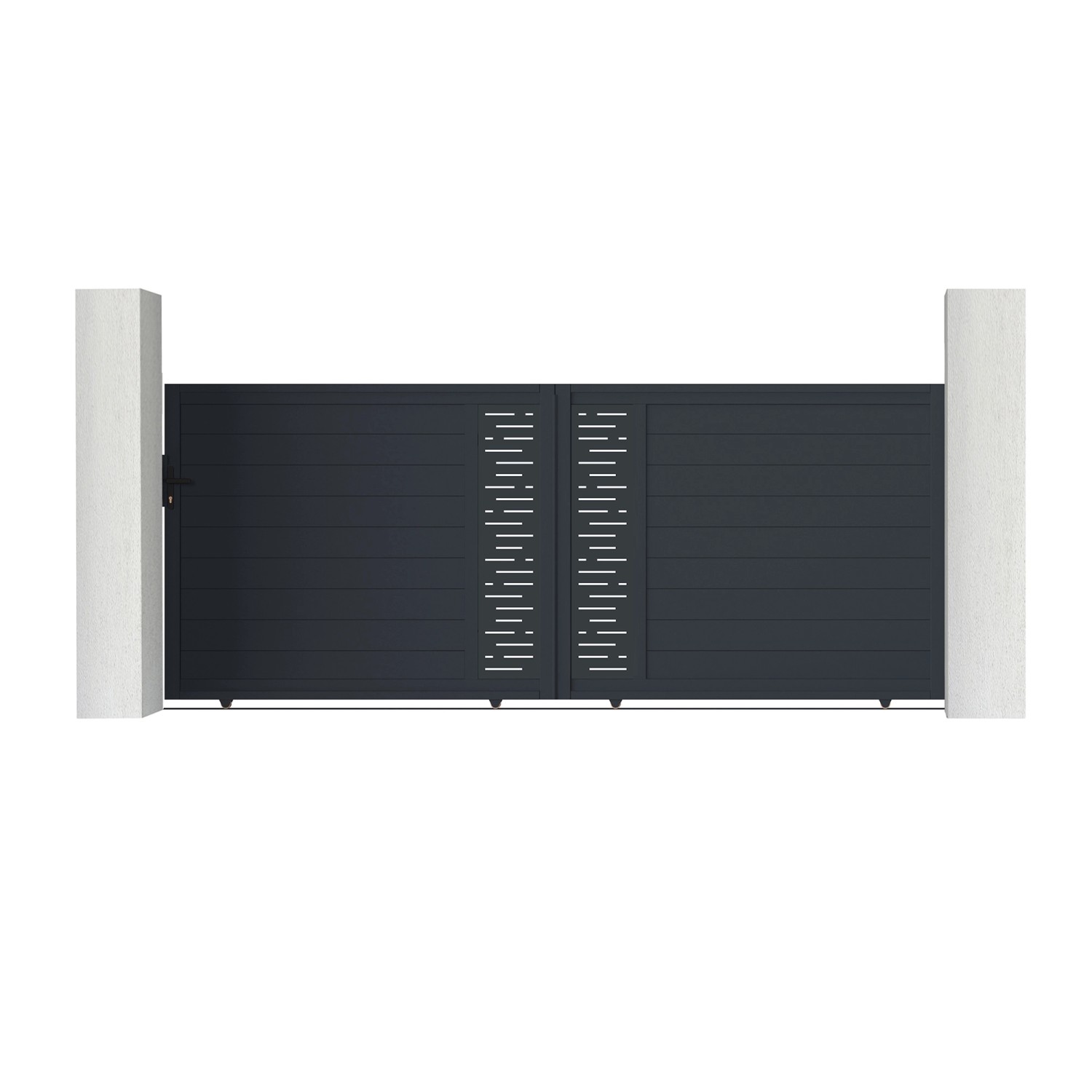 Casanoov Schiebetor Aus Aluminium 4M Arlberg H 160Cm Grau günstig online kaufen
