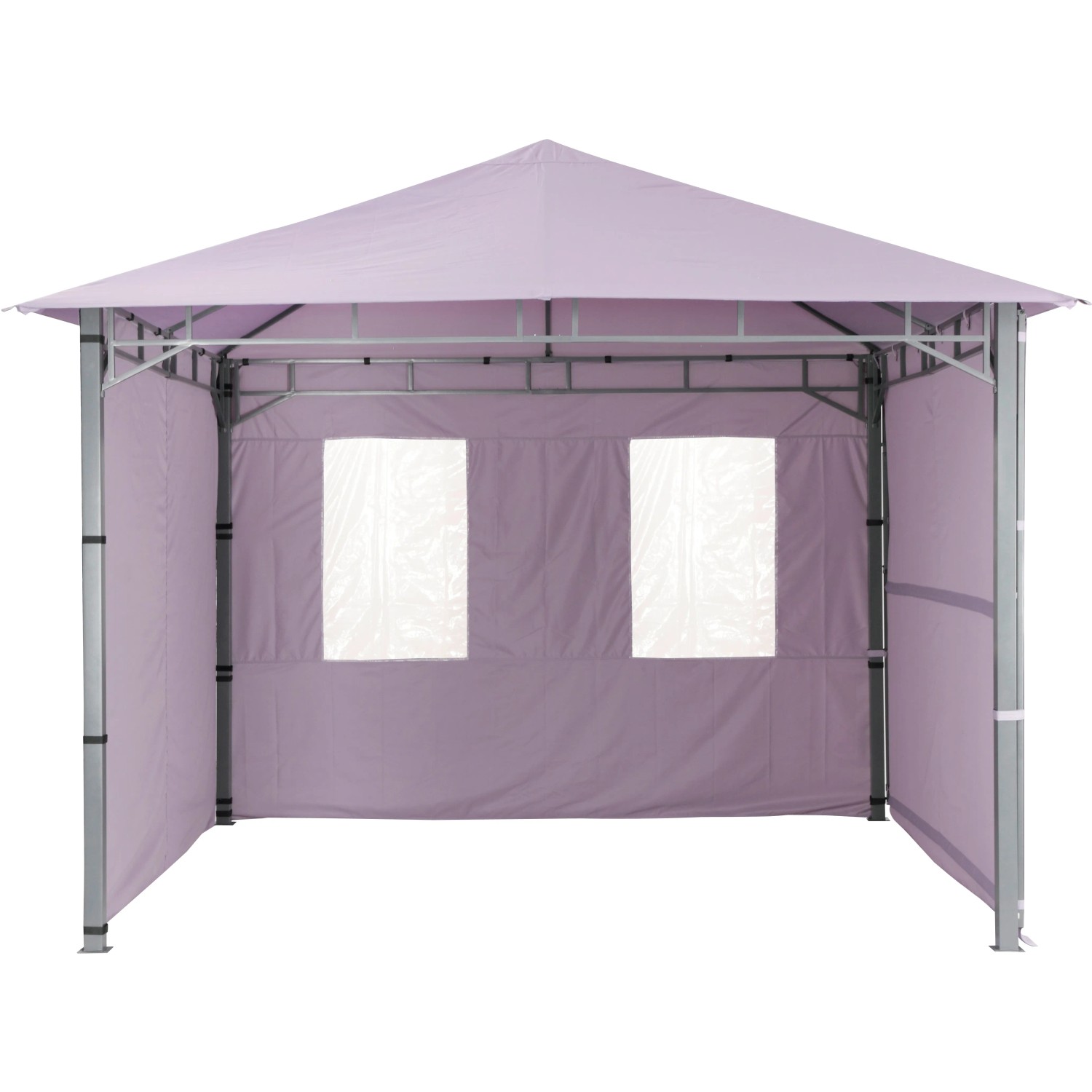 Tepro Seitenteil-Set Lehua/Waya Lavendel, 2-teilig: 1 geschlossen, 1 mit 2 Fenstern für Lauben & Pavillons.