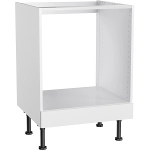 Weißer Optifit Herdumbau Bengt932, 60 cm breit, für Kochfeld und Backofen.