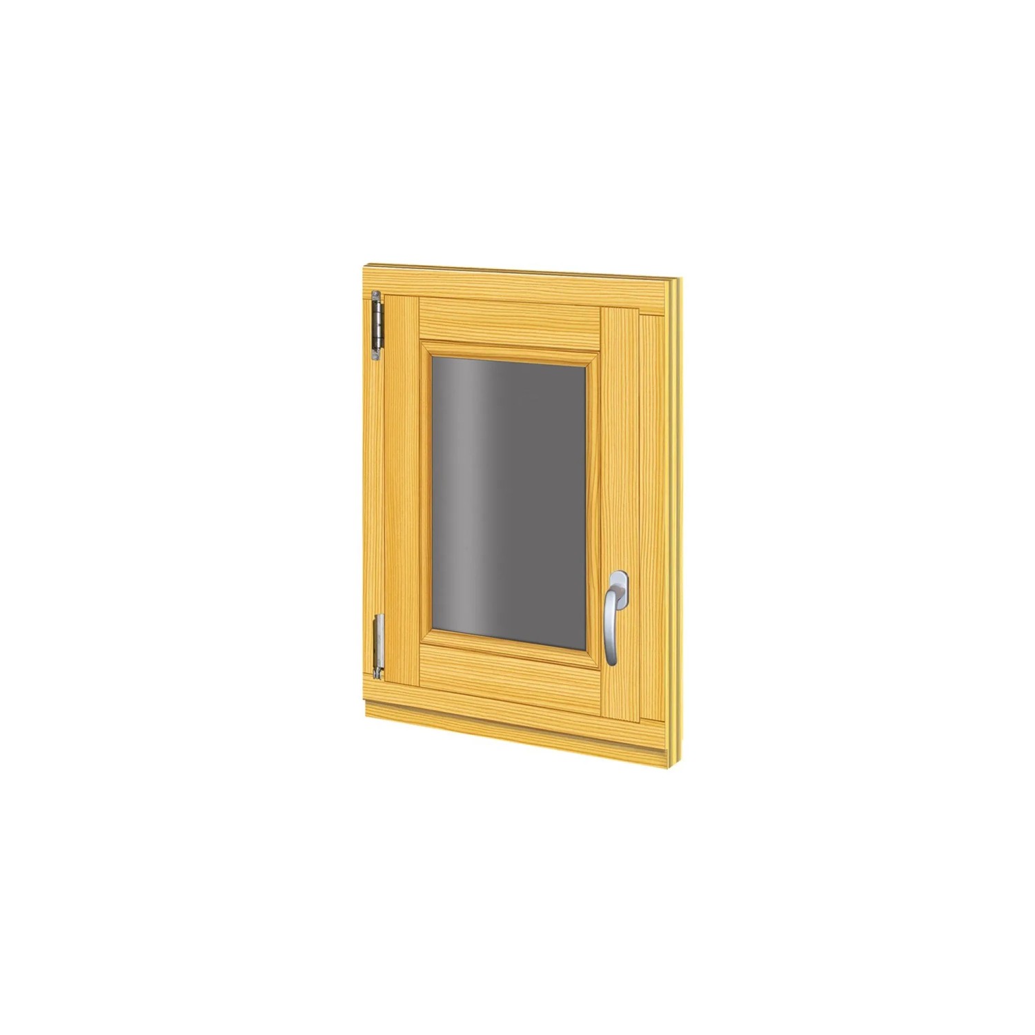 Roro Holzfenster Fichte 48 cm x 63 cm DIN L günstig online kaufen