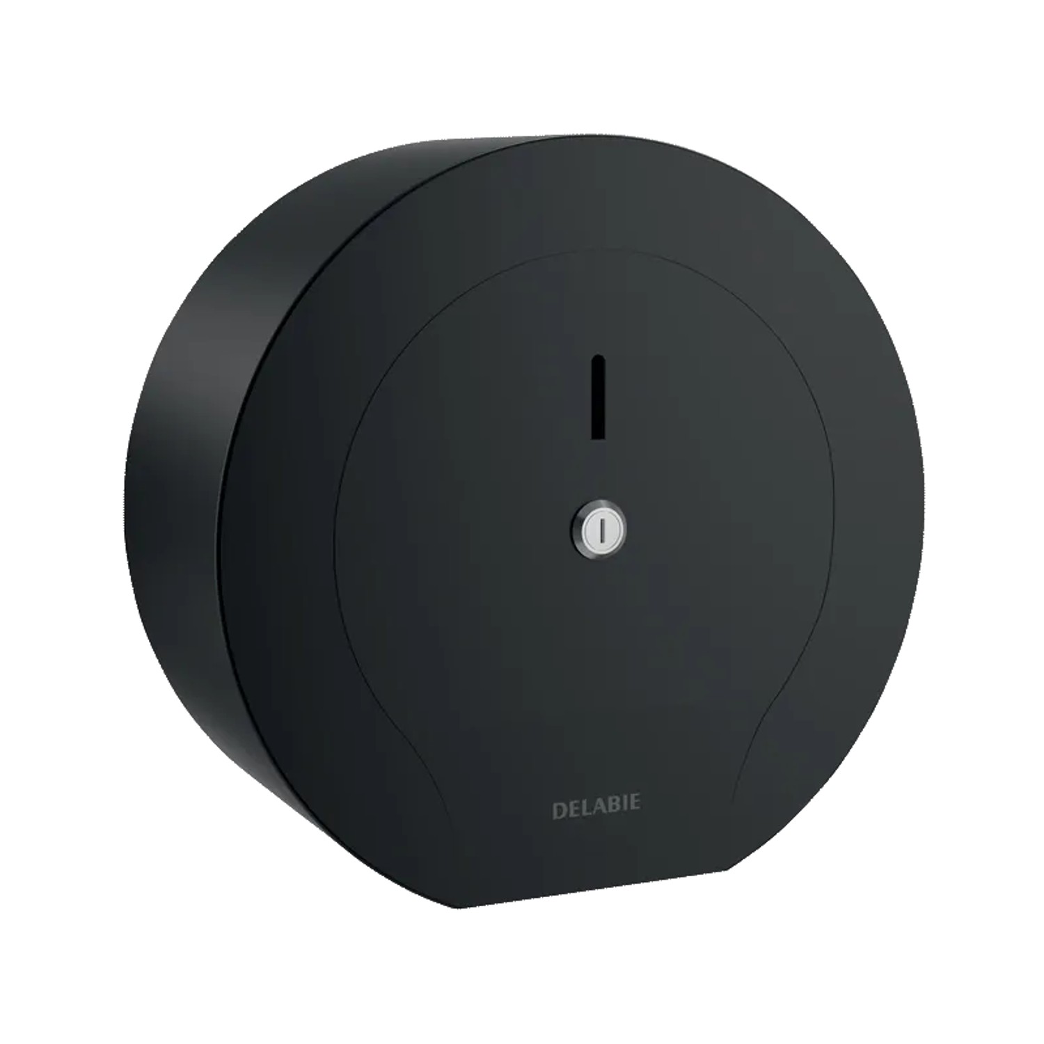 Delabie WC-Papierhalter für Großrolle 400 m, Edelstahl 1.4301, matt schwarz