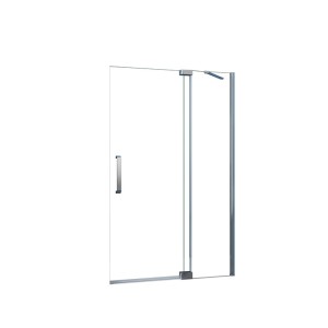 Duschparadies Walk In Duschtür, 96x195cm, Drehtür, 8mm Nano Glas, hochglanz verchromt.