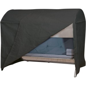 Graue Acamp Schutzhülle für Liegeschaukel Star, ca. 220x140x180 cm, schützt vor Regen und Schmutz.