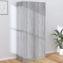 vidaXL Kleiderschrank, Grau Sonoma, 90x52x200 cm, Holzwerkstoff. Schrank mit zwei Türen und Griffen.