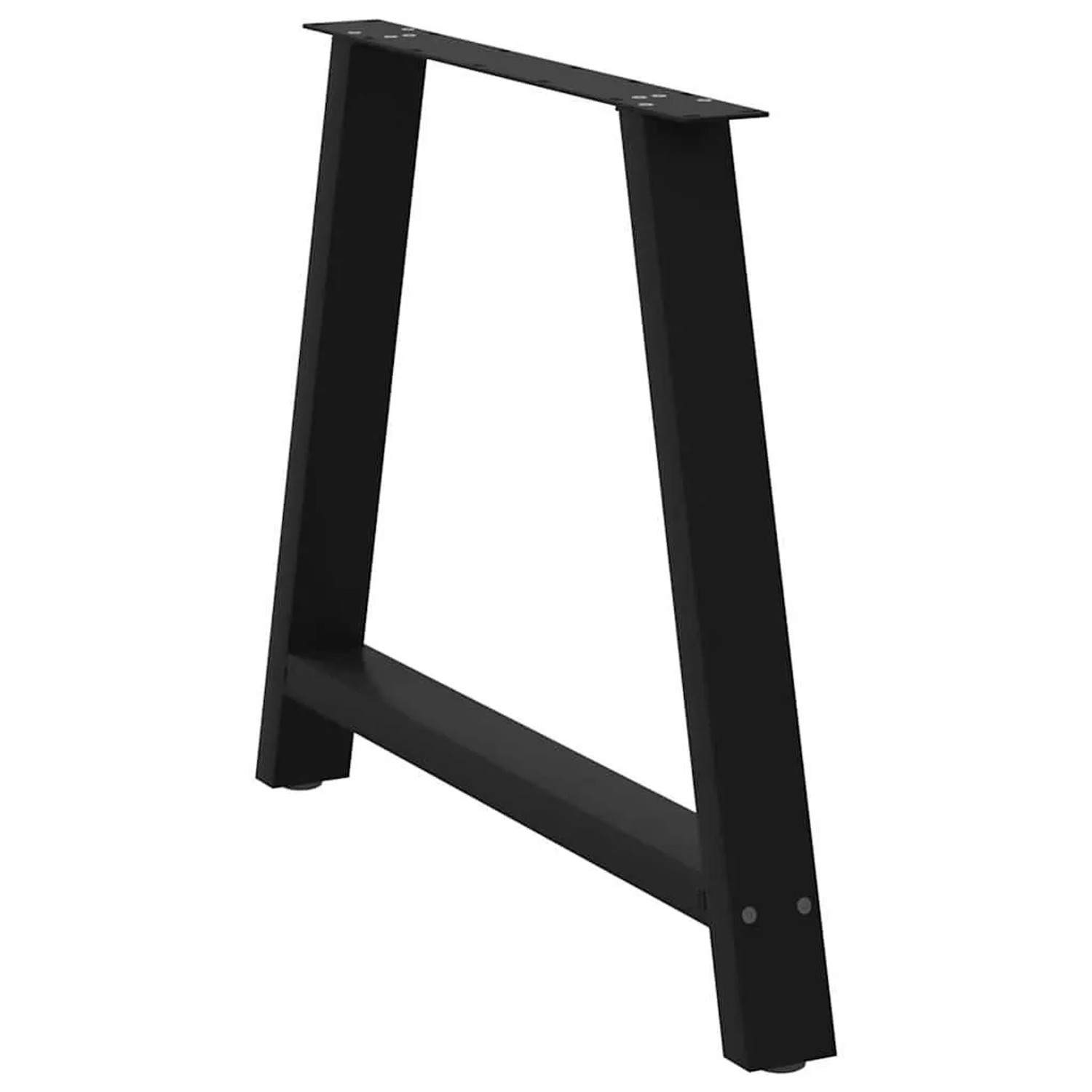 Schwarze vidaXL Esstischbeine in A-Form, 2er Set, aus Stahl. Ideal für DIY-Tische.