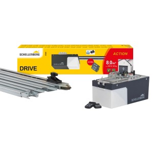 Schellenberg Garagentorantrieb Drive Action 500N mit Schiene und Handsender.