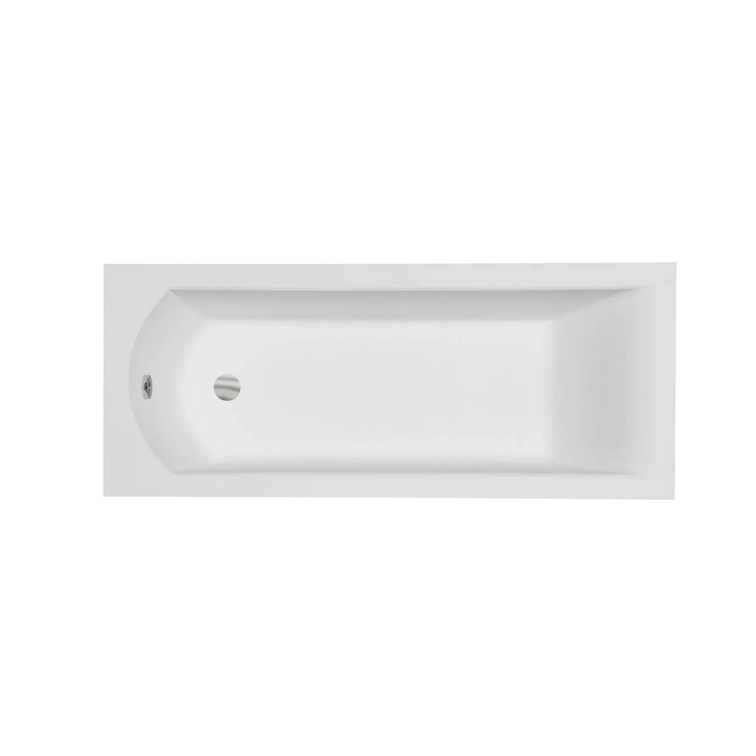 Bad Land Badewanne Rechteck SHEA 170x70 + Wannenträger + Kopfstütze KODI Ablauf Füße