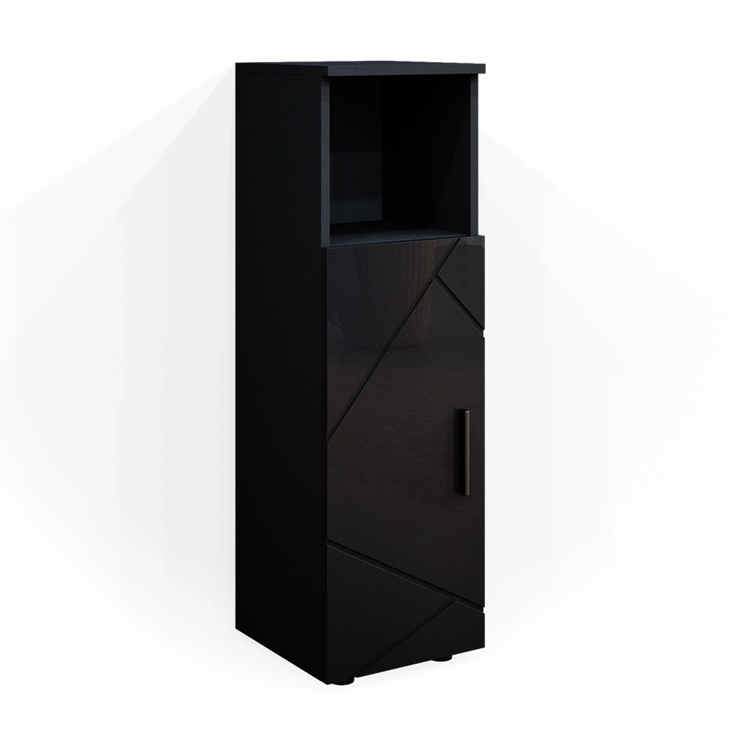 Vicco Midischrank Irma Anthrazit Hochglanz 30 x 95 cm