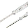 LUX Spannungsprüfer-Set Classic, 2-teilig: Stromprüfer mit transparentem Griff und Schlitzklinge.