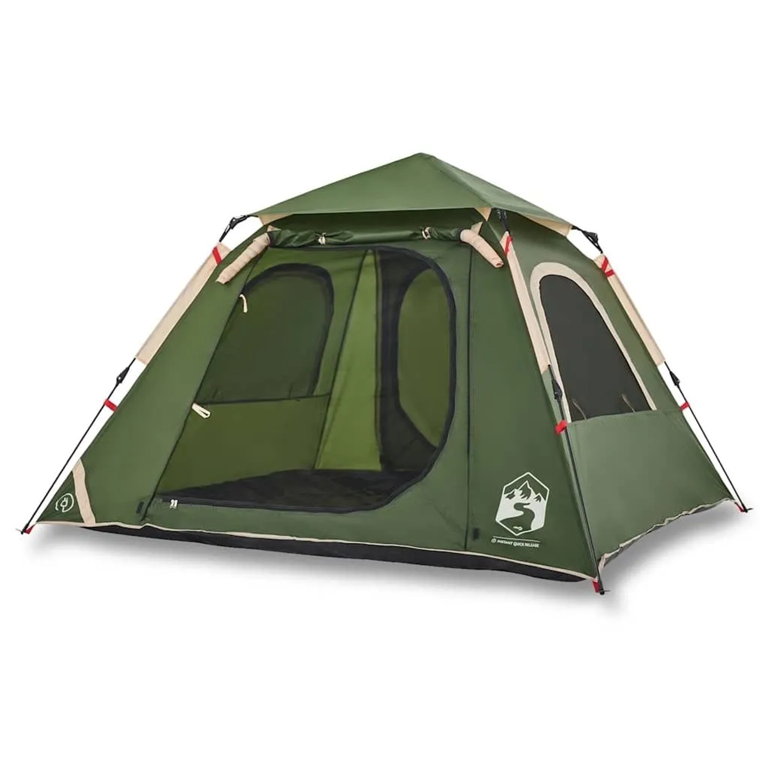 Furnicato Campingzelt Kuppelzelt 210 X 210 X 140 Cm Grün