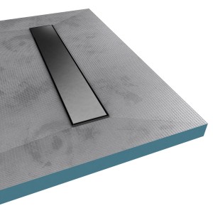 Aurlane Duschboard 90x140 cm befliesbar mit Ablaufkanal. Ideal für bodengleiche Dusche.