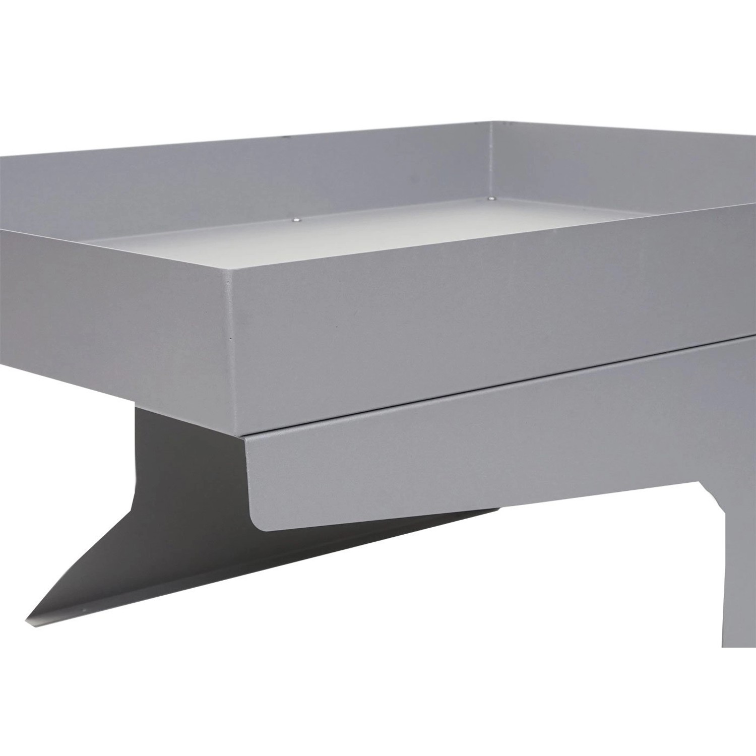 PROREGAL Mähroboter-Garage Mit Pflanzkasten 37x60x70cm Metall Grau_4