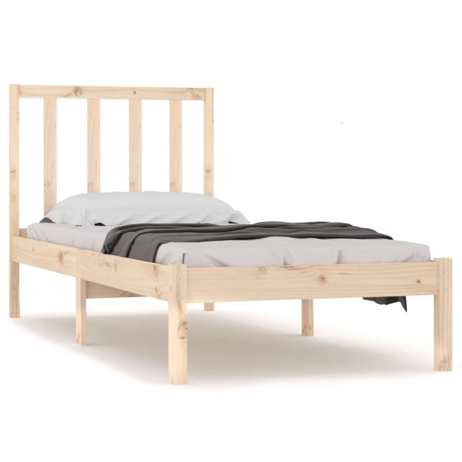 vidaXL Massivholzbett Kiefer 90x190 cm 3105036