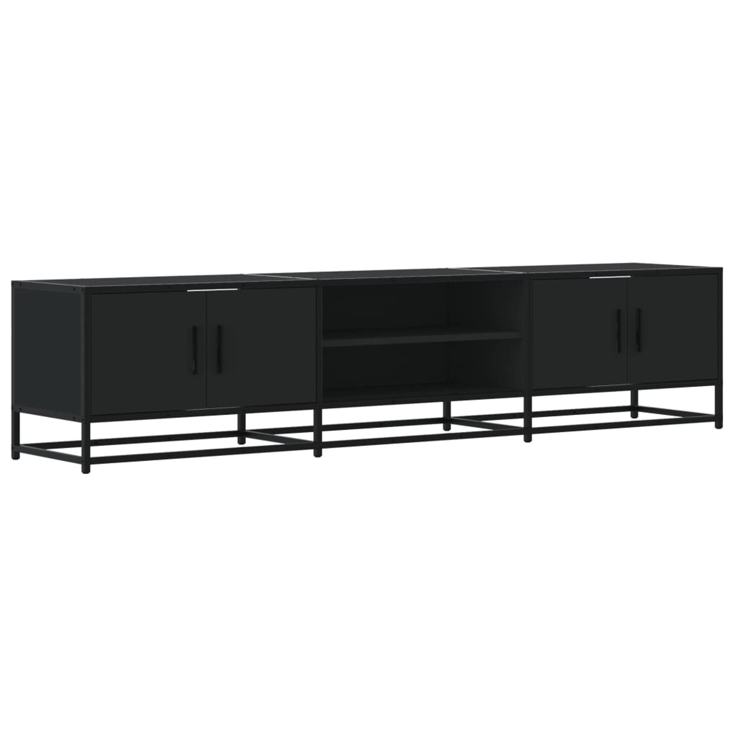 vidaXL TV-Schrank Schwarz 180x35x41 cm Holzwerkstoff 3300775