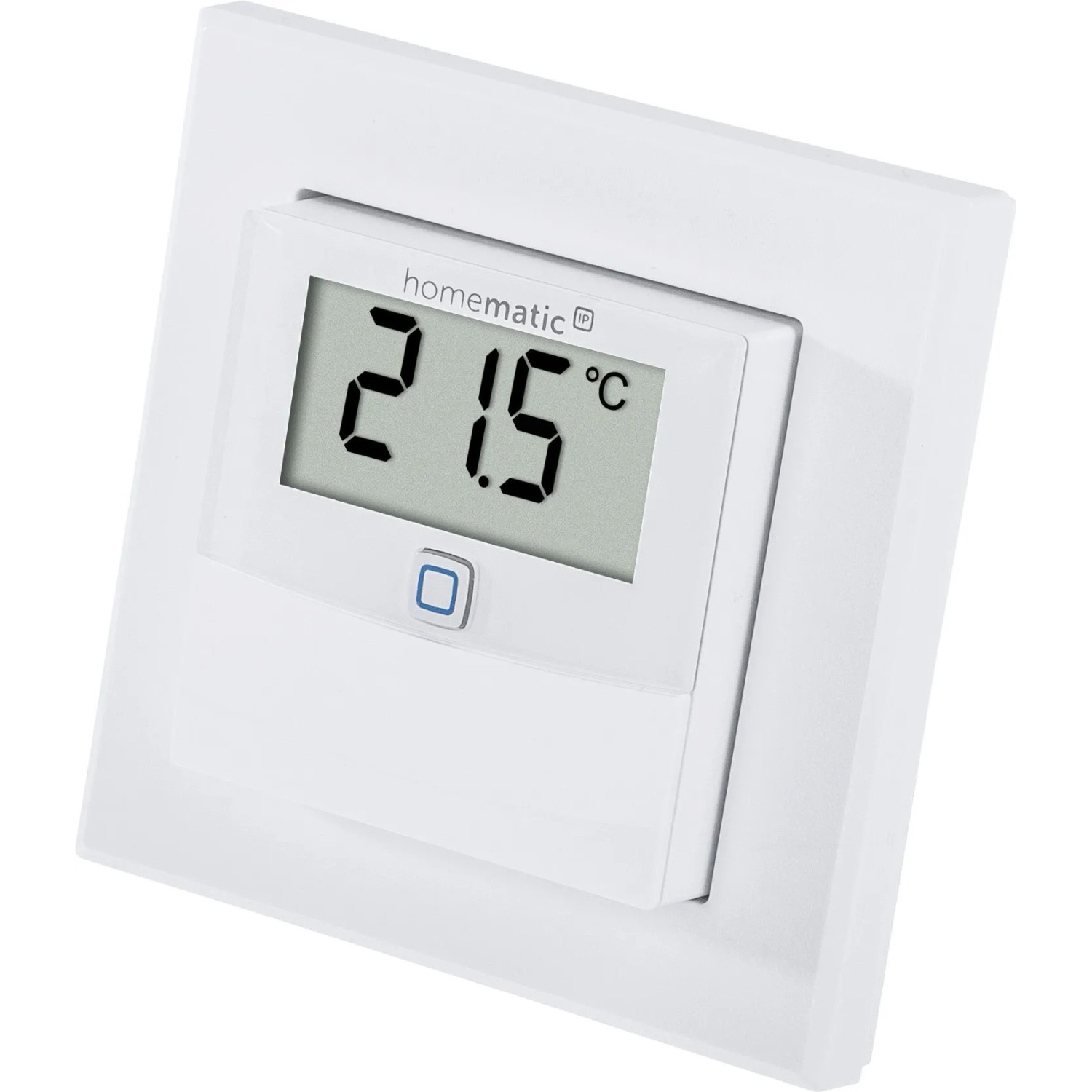 Homematic IP Temperatur- und Luftfeuchtigkeitssensor mit Display, weiße Hausautomation