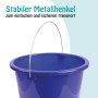 Dunkelblauer ProHome Eimer (10 Liter) mit Metallbügel für Haushalt, Garten & Werkstatt.