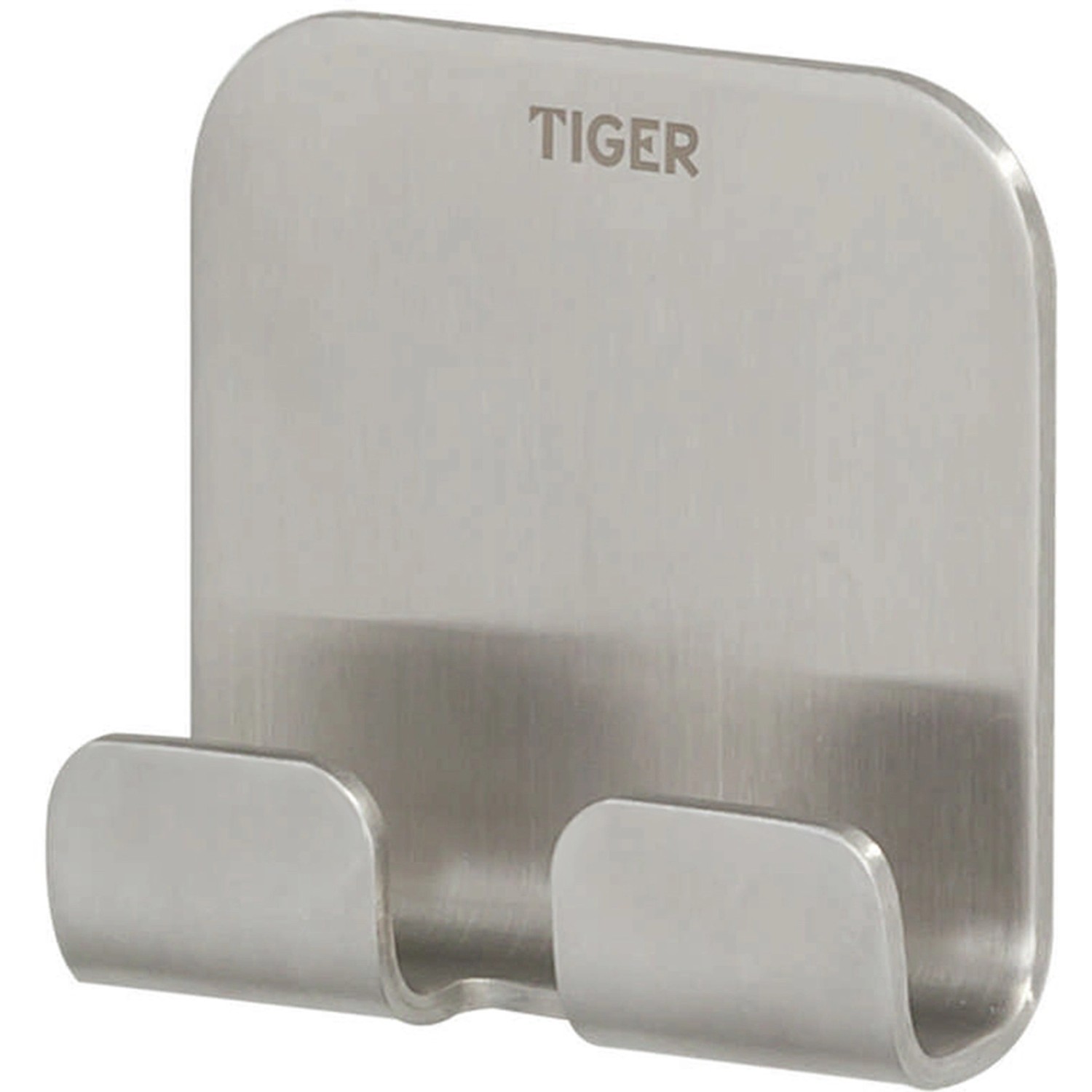 Tiger Doppelhaken Colar Edelstahl gebürstet