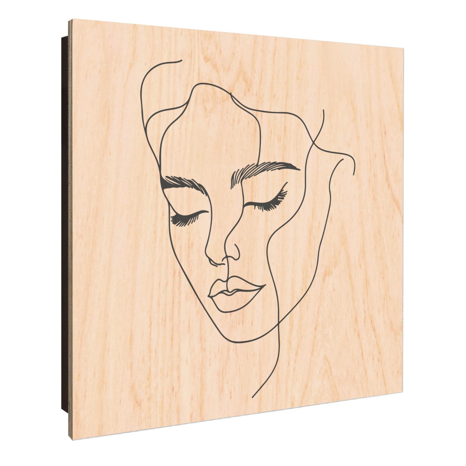 Banjado Großer Schlüsselkasten Holz 30x30cm Schwarz Scharnier Links 50 Hake günstig online kaufen