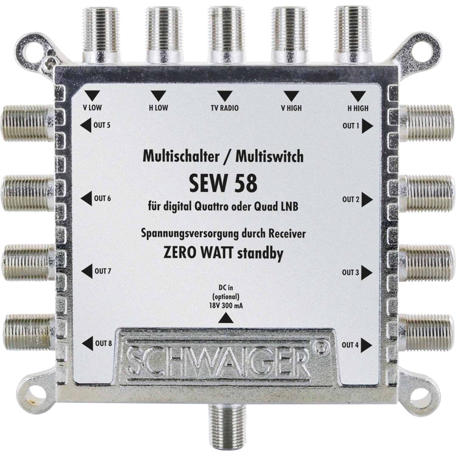 Schwaiger SAT-Multischalter 5-8