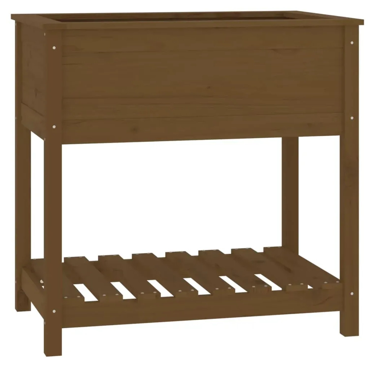 vidaXL Pflanzkübel mit Ablage Honigbraun 82,5x54x81 cm Kiefernholz 823783