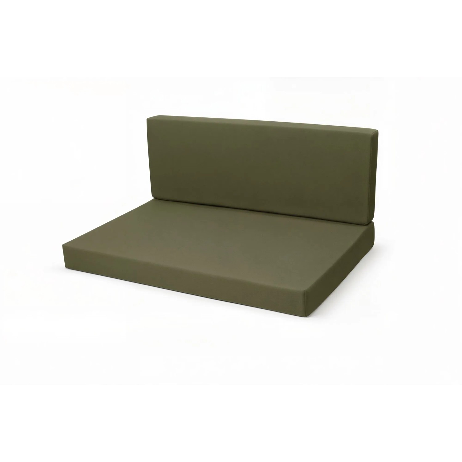 Setgarden Flat Set Palettenkissen 120x50x10cm Sitzkissen + Rückenkissen 120x50x10cm 1tlg Grün