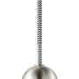 Moderne Pendelleuchte Turn me von Just Light, 1-flammig, aus Stahl in Silber und Schwarz.