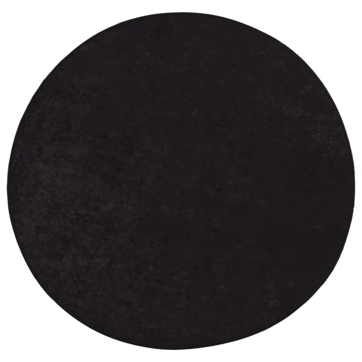 vidaXL Teppich Waschbar Anthrazit Ø 200 cm Rutschfest 136632