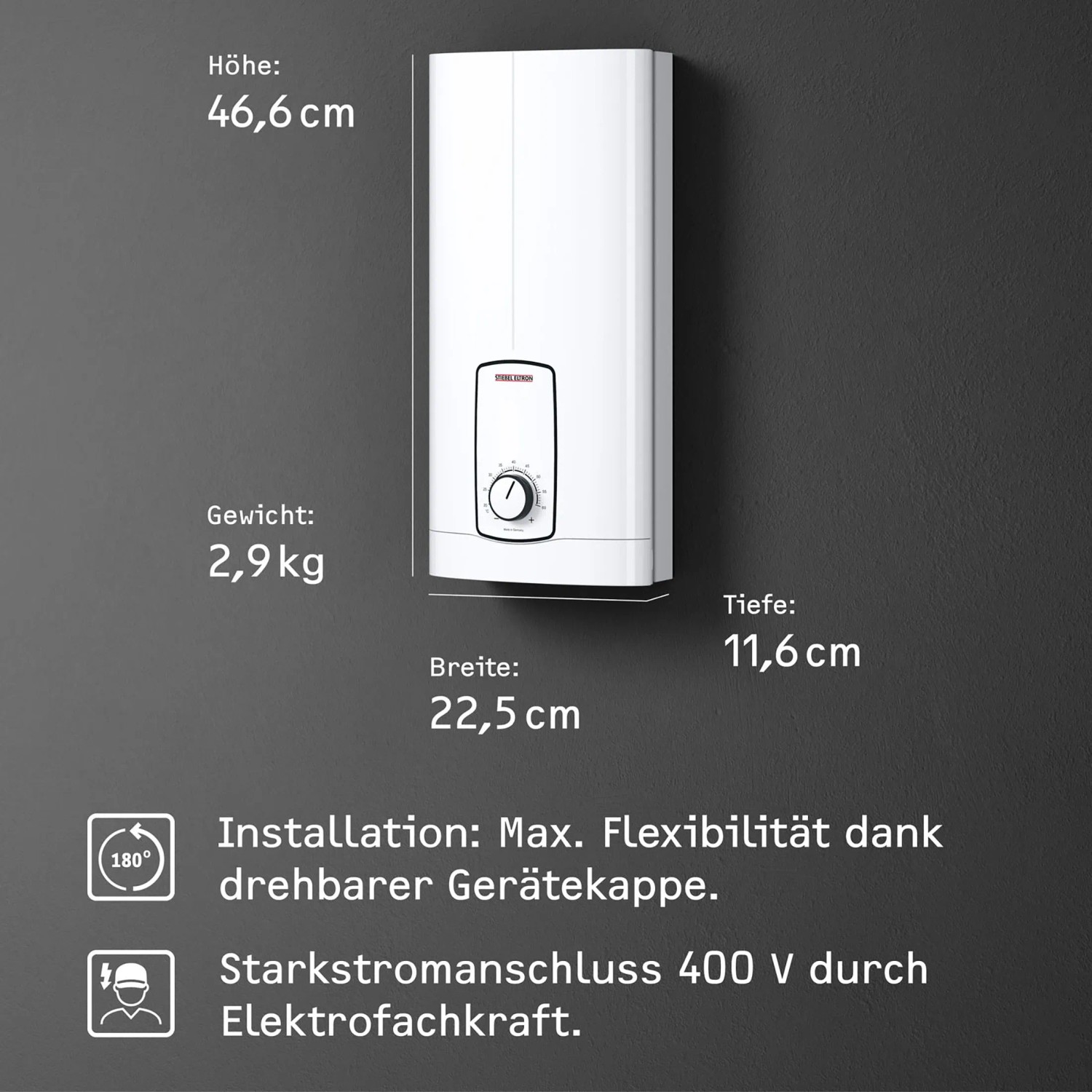 Stiebel Eltron Durchlauferhitzer Dhe 21 Electronic Comfort Stiebel Eltron Elektronischer Durchlauferhitzer DHB ST TREND 18/21/24
