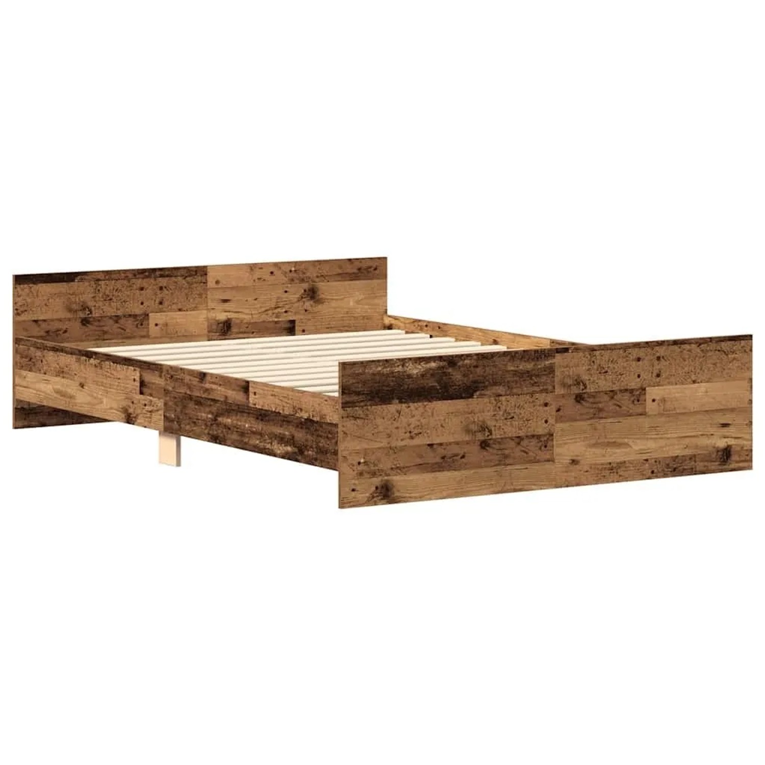 vidaXL Bettgestell Ohne Matratze Altholz-Optik 120x200cm Holzwerkstoff 3328732_4