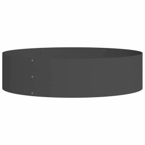 Schwarzer vidaXL Pflanzenring aus Stahl, 80x80x20 cm, für den Garten.