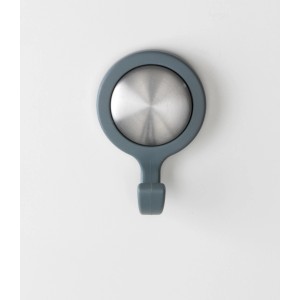 Wandhaken Osilo 2er Set, selbstklebend, grau. Ideal für Bad & Küche.