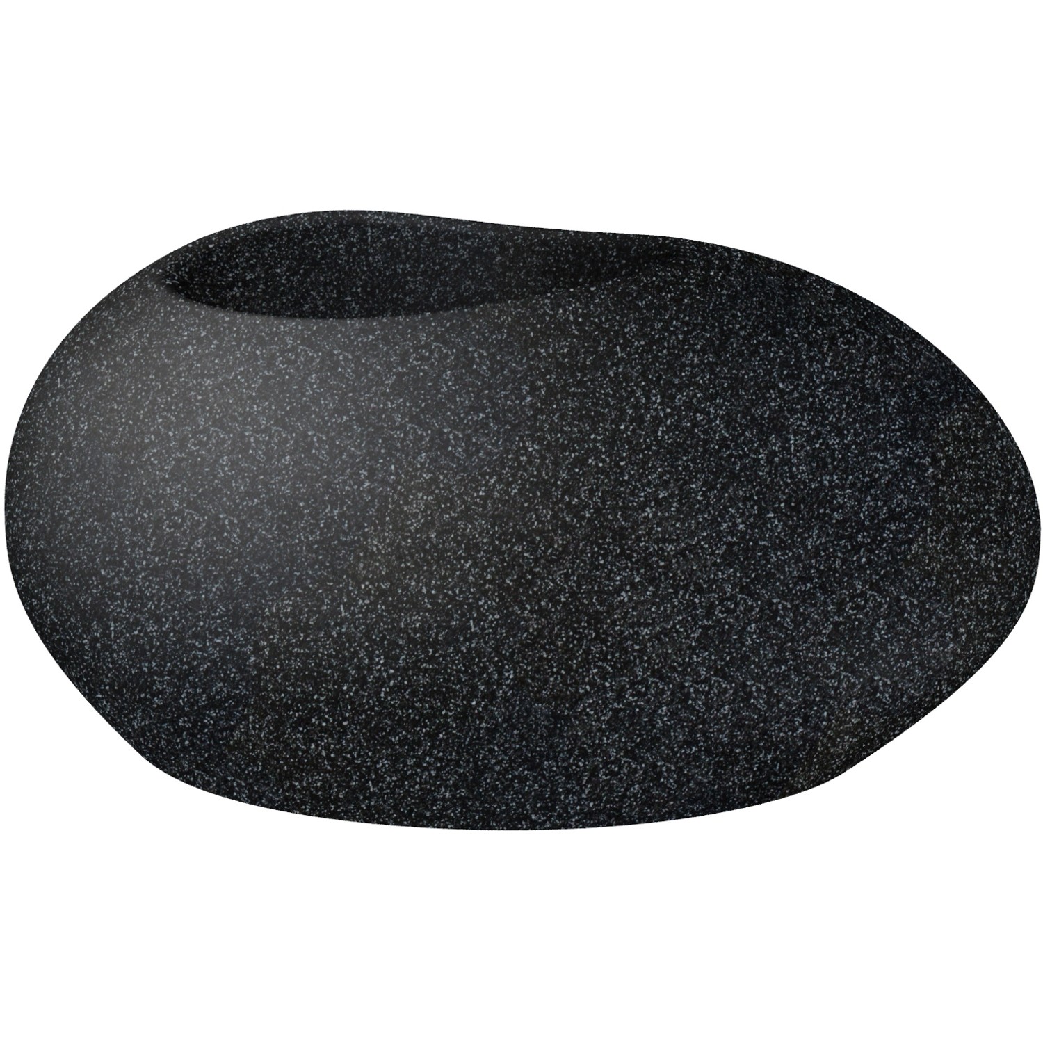 Scheurich Pflanzgefäß Flow 48 cm x 38 cm Stony Black günstig online kaufen