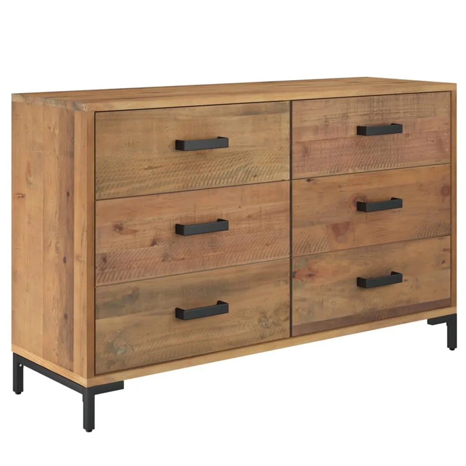 vidaXL Sideboard Braun 110x35x70 cm Massivholz Kiefer 349921