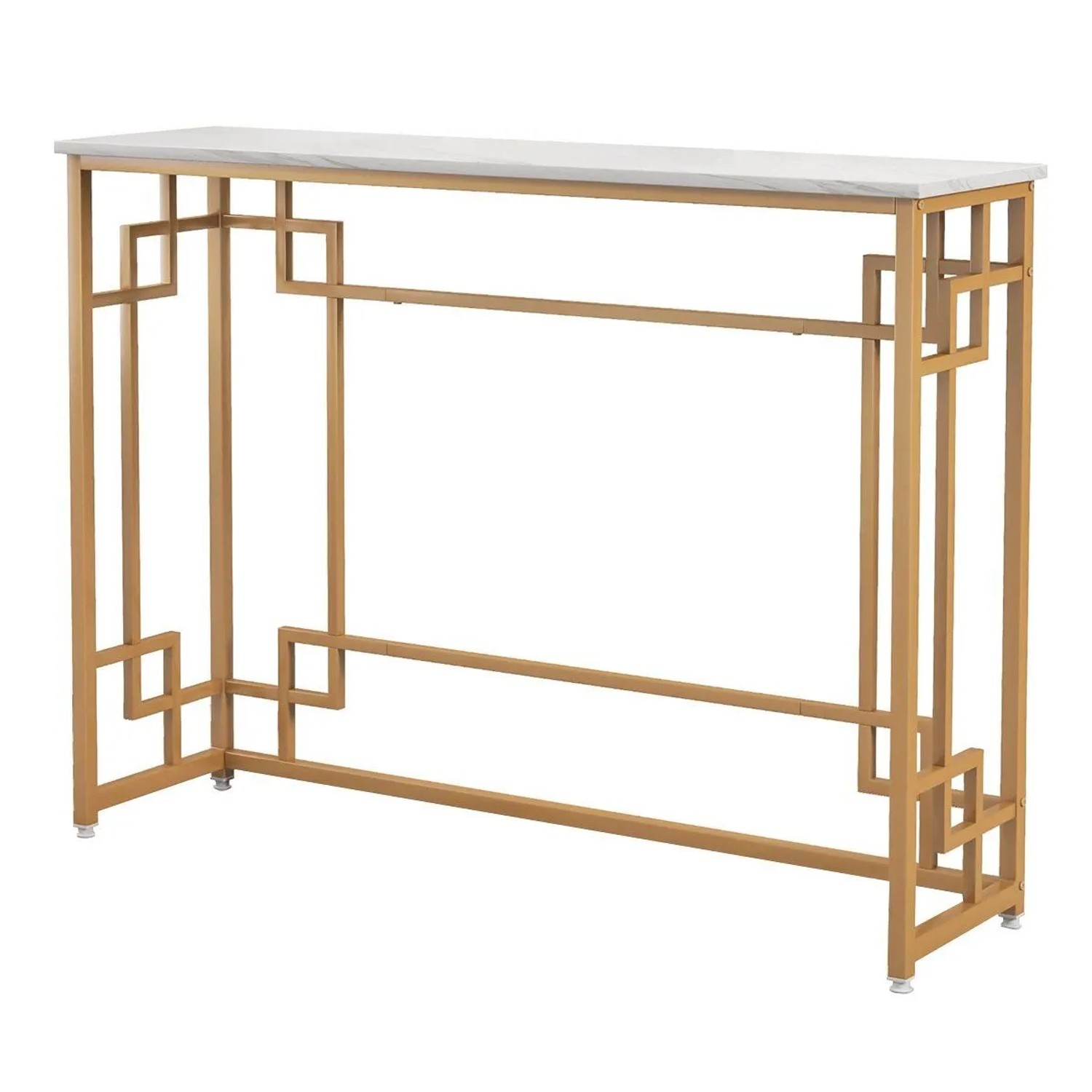 Costway Sofatisch Flurtisch mit Metallrahmen 110 x 30 x 81 cm