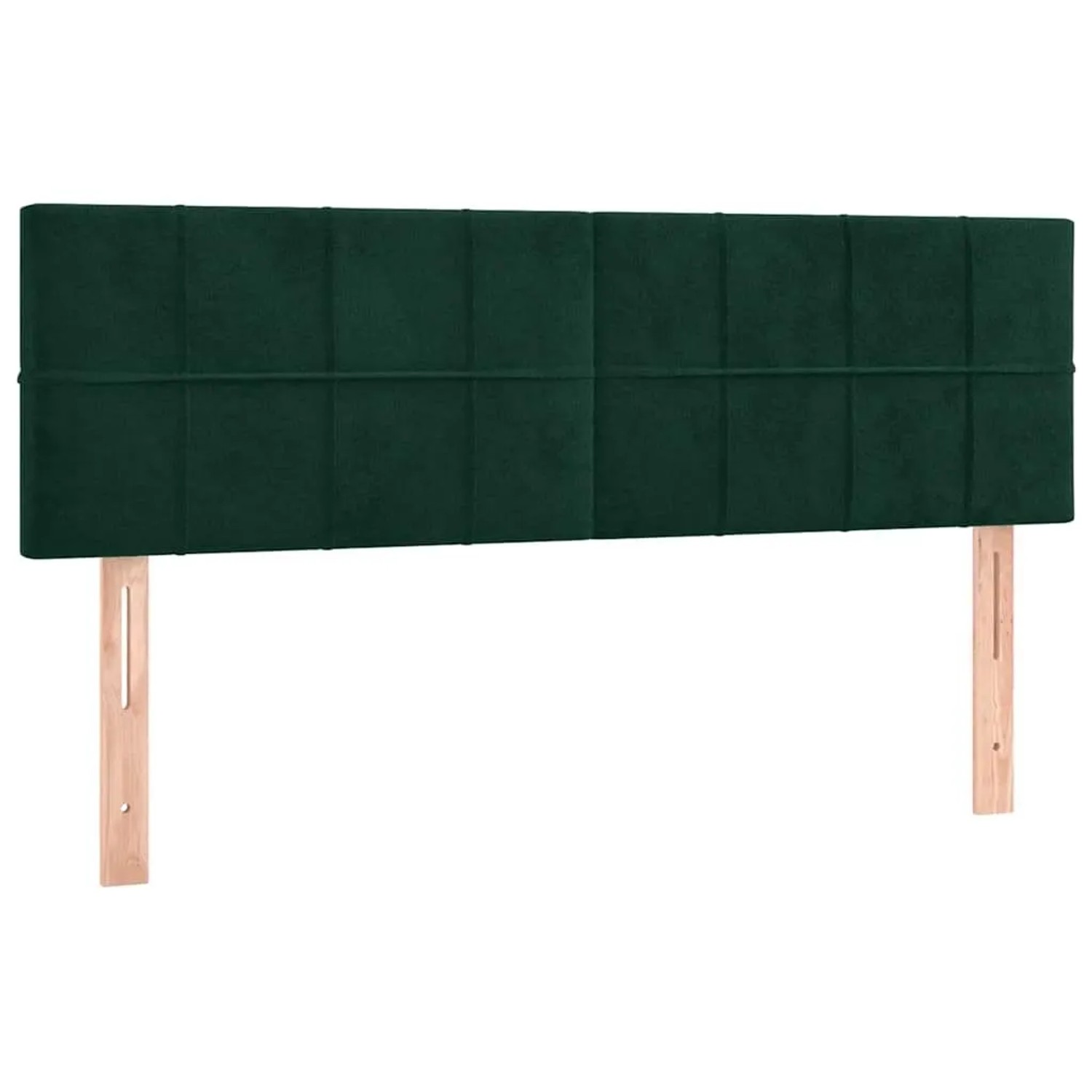 vidaXL Kopfteile 2 Stk Dunkelgrün 72x5x78/88 cm Samt 346057