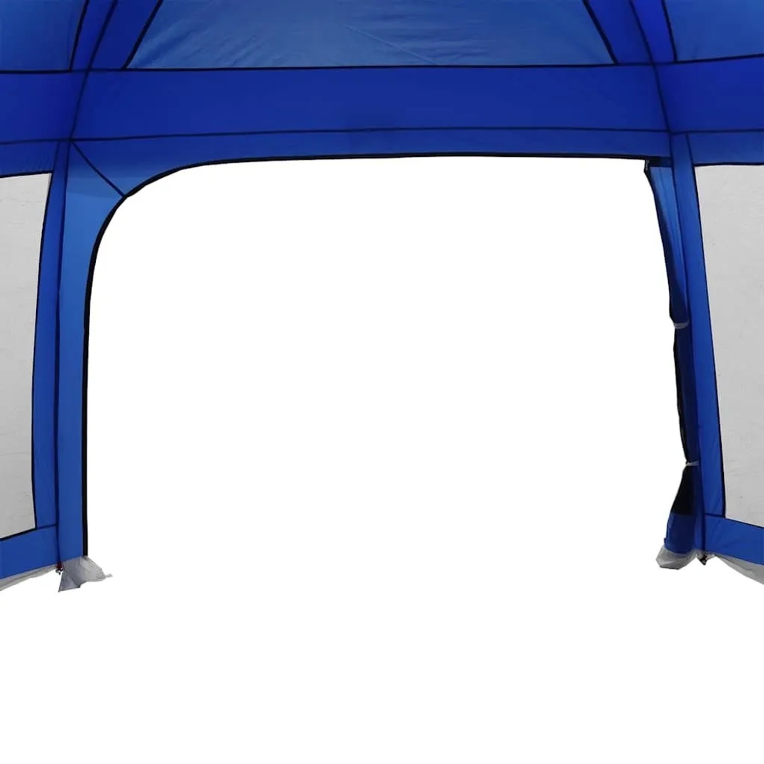 vidaXL Poolzelt mit Abnehmbarem Überzelt Netzwänden Azurblau 670x590cm 4100631_9