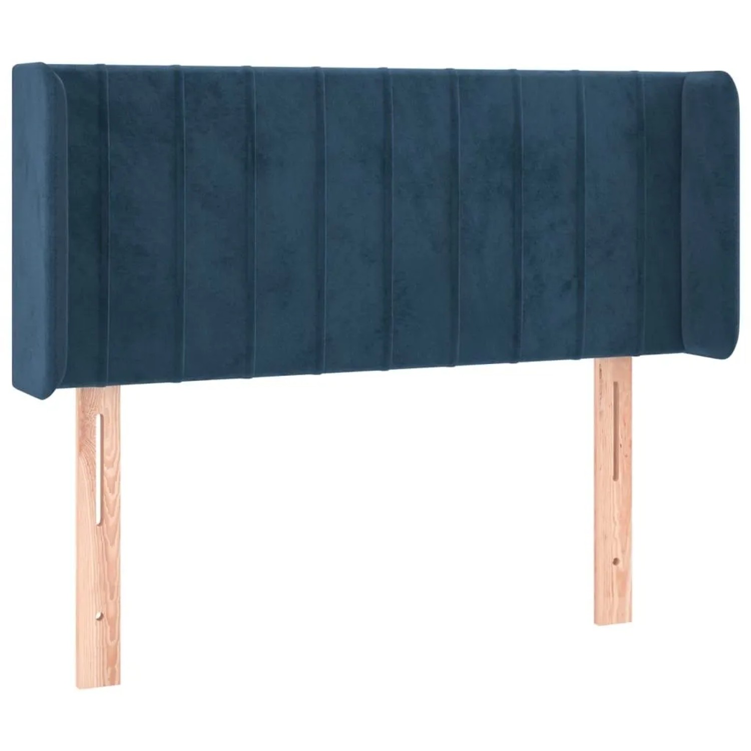 vidaXL Kopfteil mit Ohren Dunkelblau 83x16x78/88 cm Samt 3119040