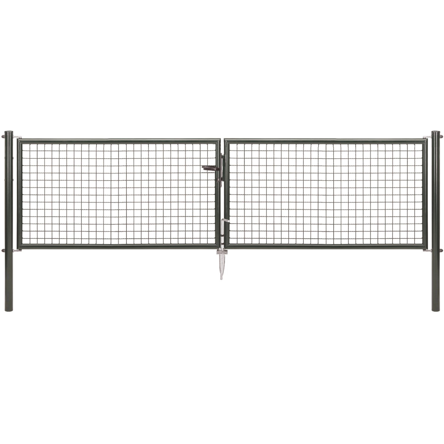 Doppeltor für Maschendraht- u. Fix-Clip Pro-Zaun Anthrazit-Met. 75 x 300 cm