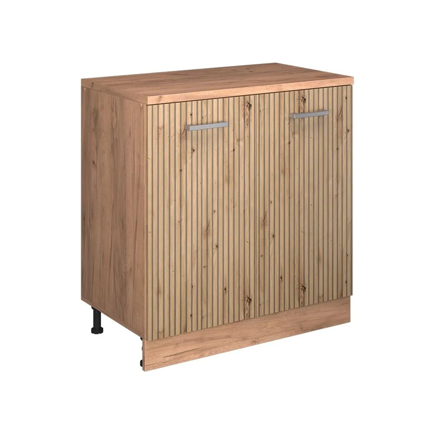 Vicco Küchenschrank für Dachschrägen R-Line Artisan-Eiche 80 x 84 ohne Schräge mit 2 Türen Art Nr 61802