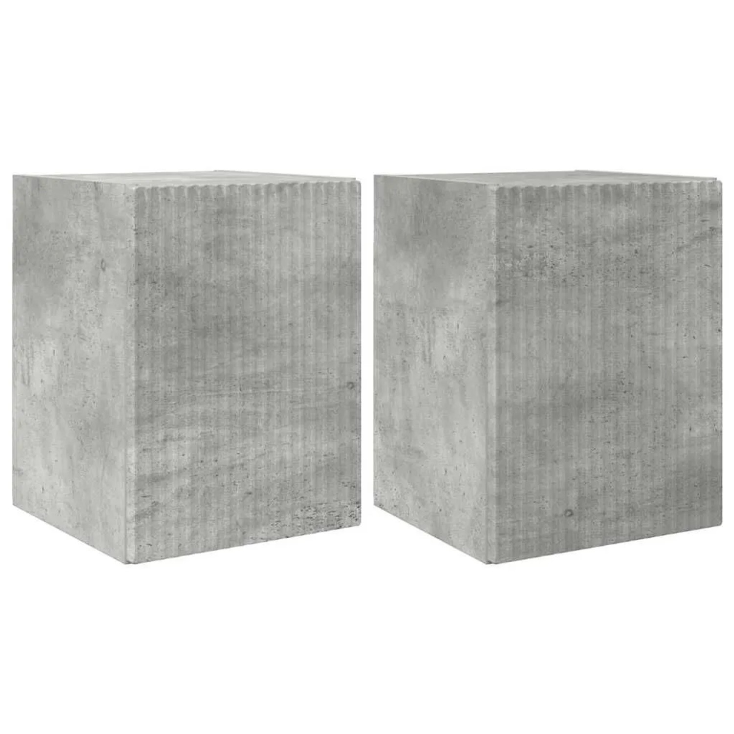 vidaXL TV-Wandschrank 2 Stk Beton 30 x 31 x 40 cm Holzwerkstoff 892256