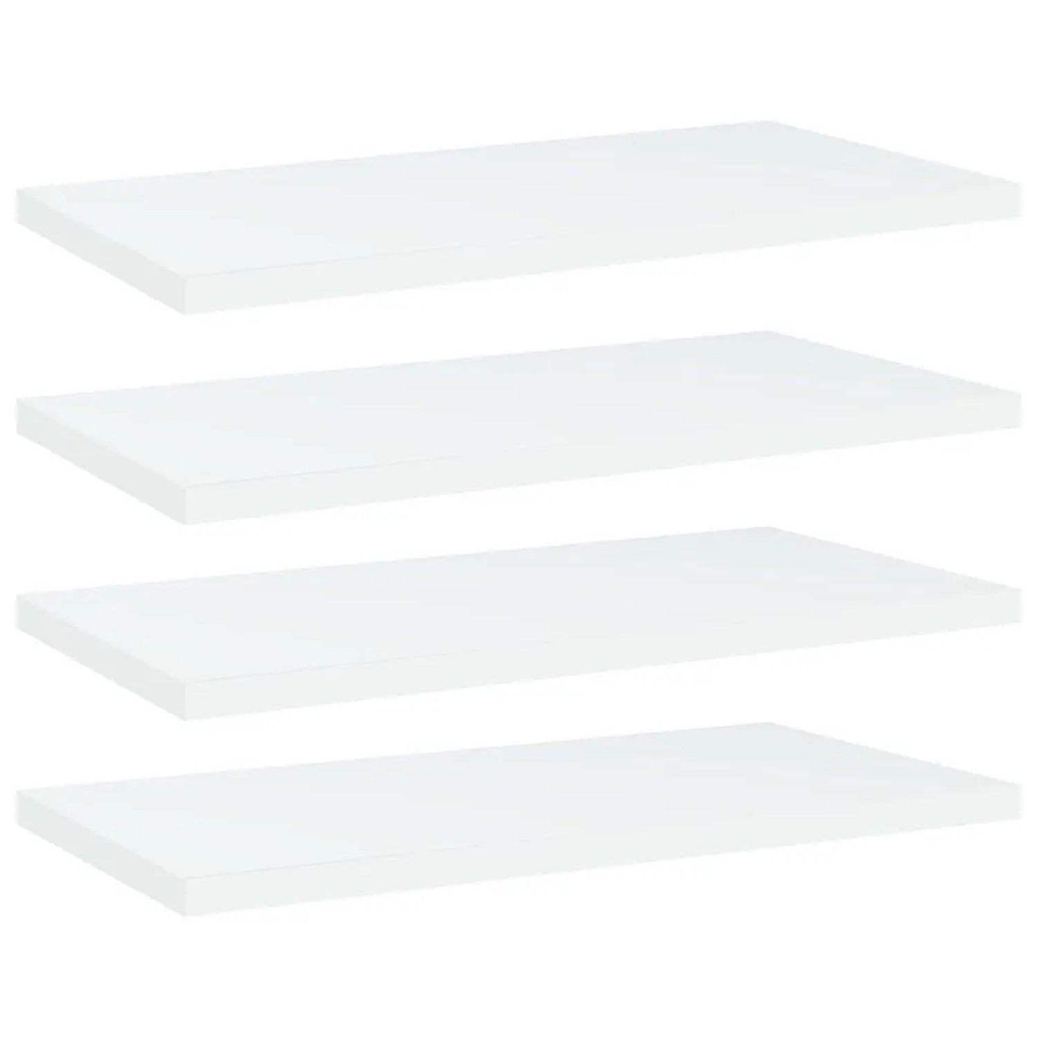 vidaXL Bücherregal-Bretter 4 Stk Weiß 40x20x1,5 cm Holzwerkstoff 805138