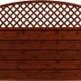 Sichtschutzzaun Element Bordeaux Braun mit Kreuzgitter, 120x180cm.