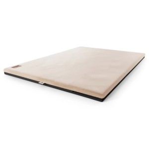 Beige Knuffelwuff Hundematte Berrith, orthopädisch, 120x85cm, mit Kunstfell.