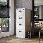 Jan Nowak Aktenschrank mit 4 Schubladen SARA V4 132 x 46 x 62 cm Grau_5