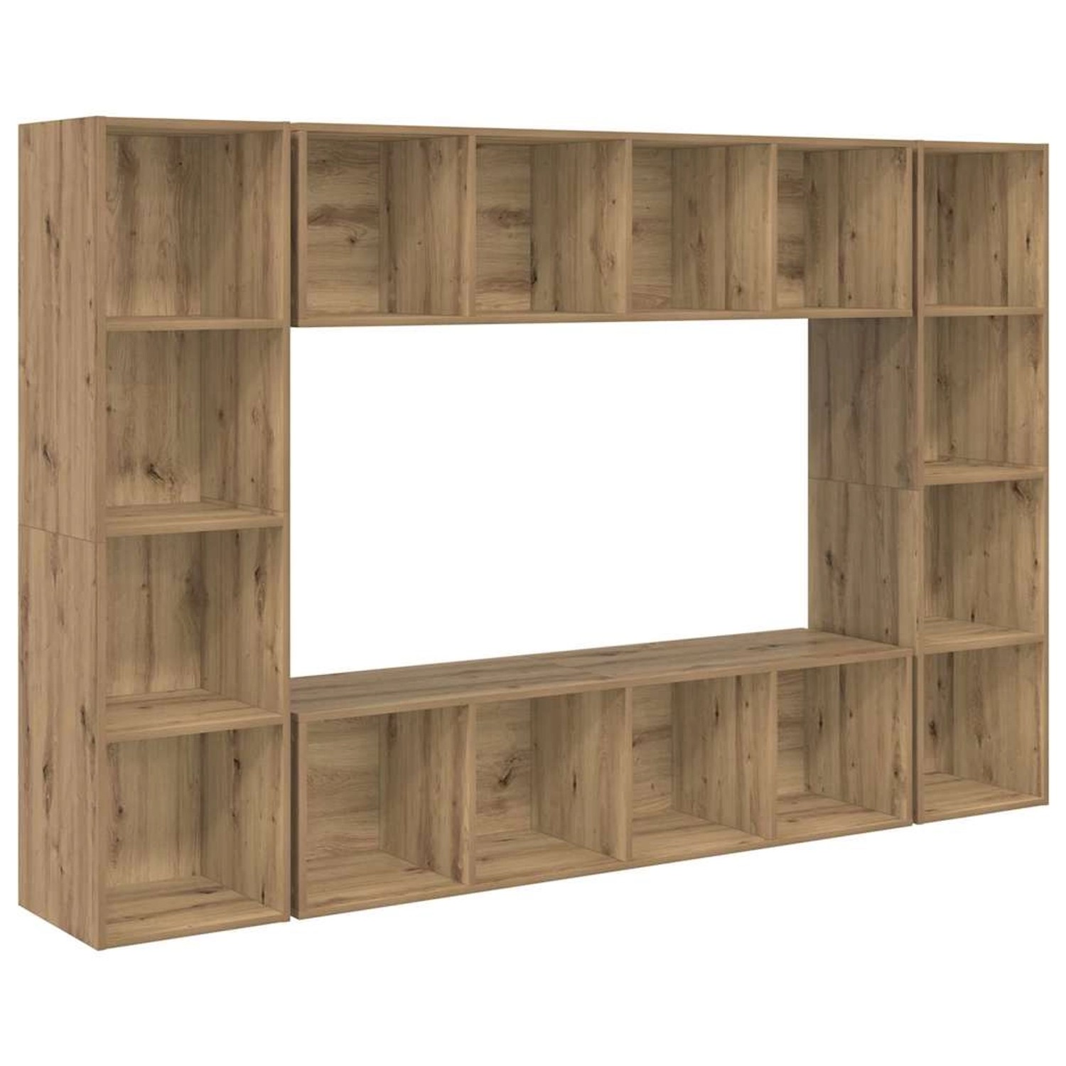 vidaXL TV-Schrank 4 Stk Braun 37 x 37 x 142,5 cm Holzwerkstoff 3393545 günstig online kaufen