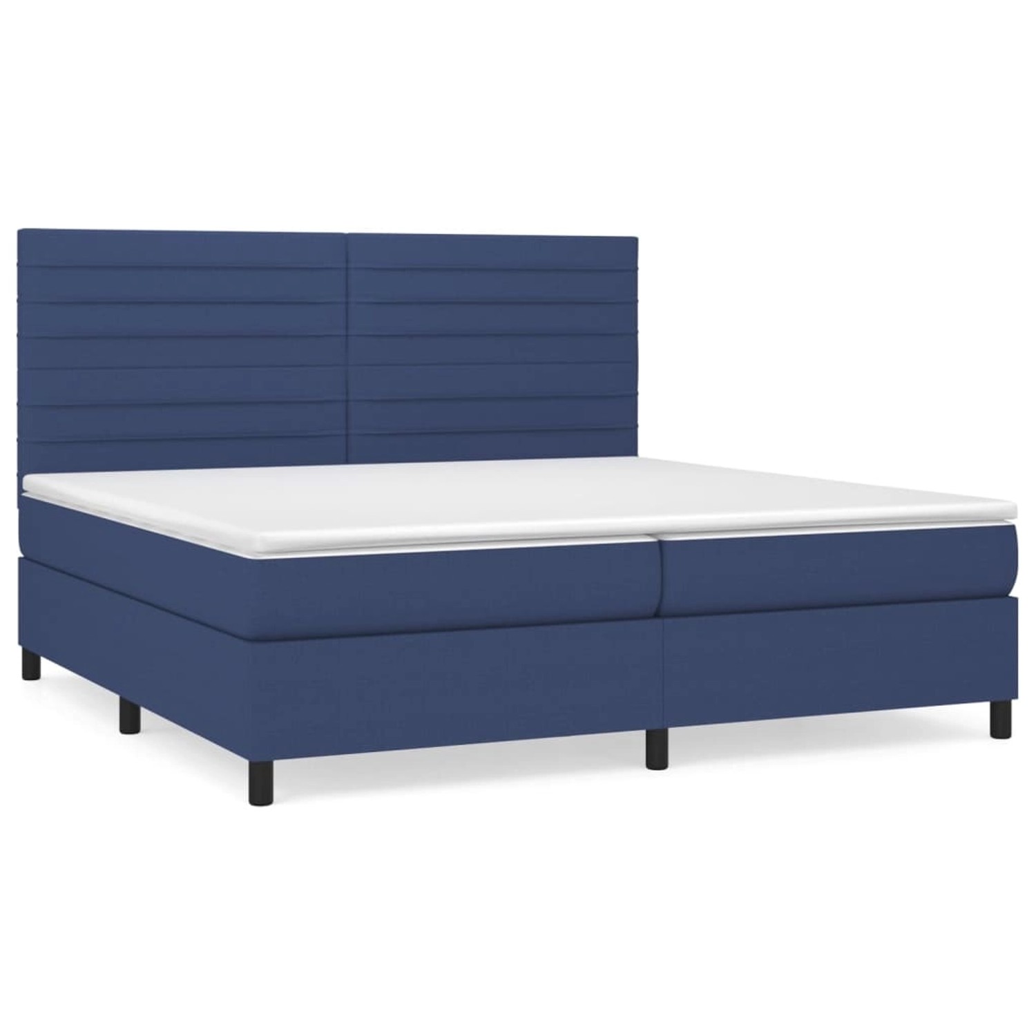 vidaXL Boxspringbett mit Matratze Blau 200x200 cm Stoff1383243 günstig online kaufen
