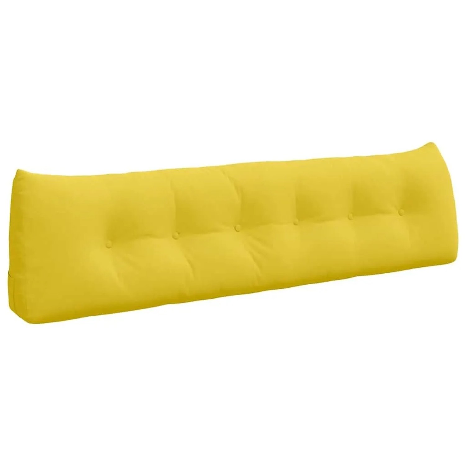 vidaXL Rückenkissen Helles Gelb 180 x 24 x 50 cm Stoff 42014566