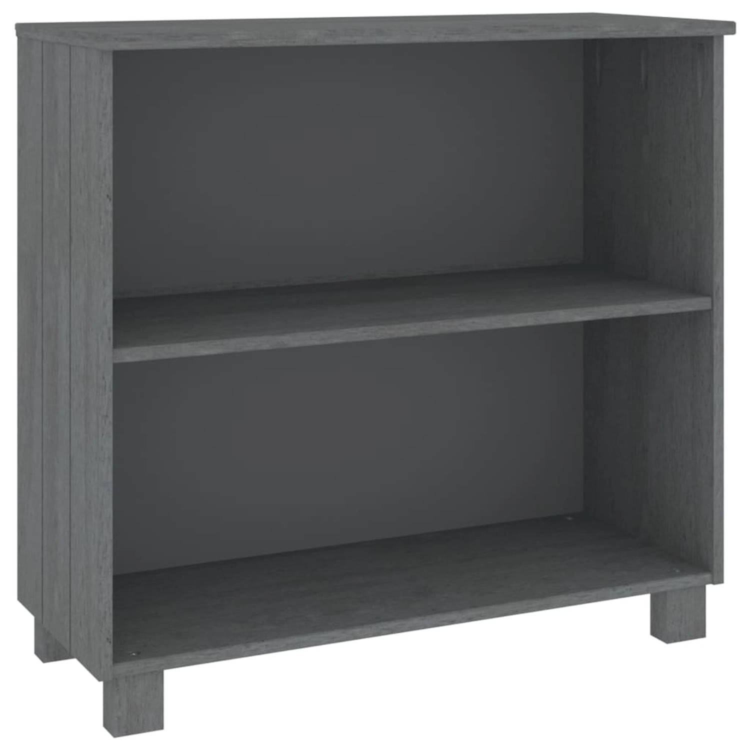 vidaXL Sideboard HAMAR Dunkelgrau 85x35x80 cm Massivholz Kiefer 340502 günstig online kaufen