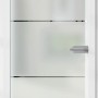 Glasdrehtür mit Siebdruck Dekor 36/05, ESG Floatglas, DIN links, für mehr Licht im Raum.